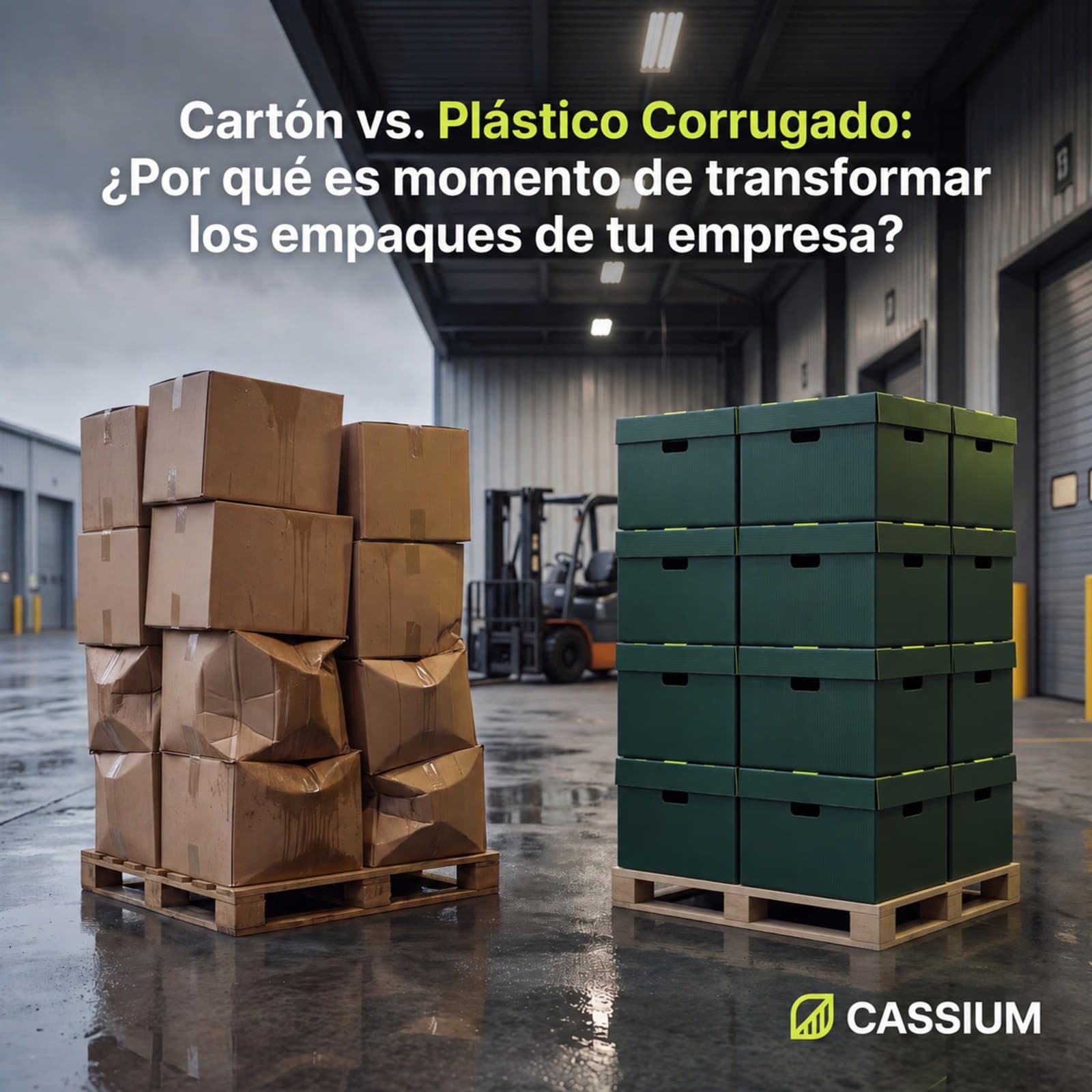 Portada del artículo: Cartón vs. Plástico Corrugado: ¿Por qué es momento de transformar los empaques de tu empresa?